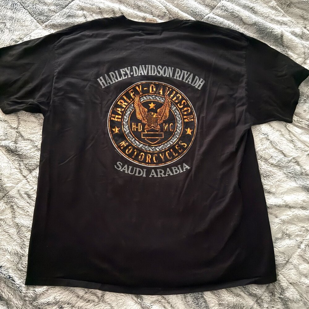 Rare Vintage Harley-Davidson Riyadh Saudi Arabia Dealer Tee (XL)